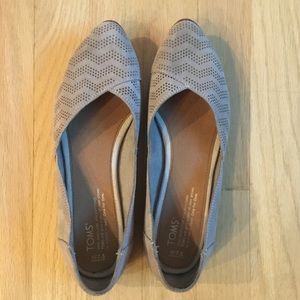TOMS Shoes | Drizzle Grey Suede Jutti Flat